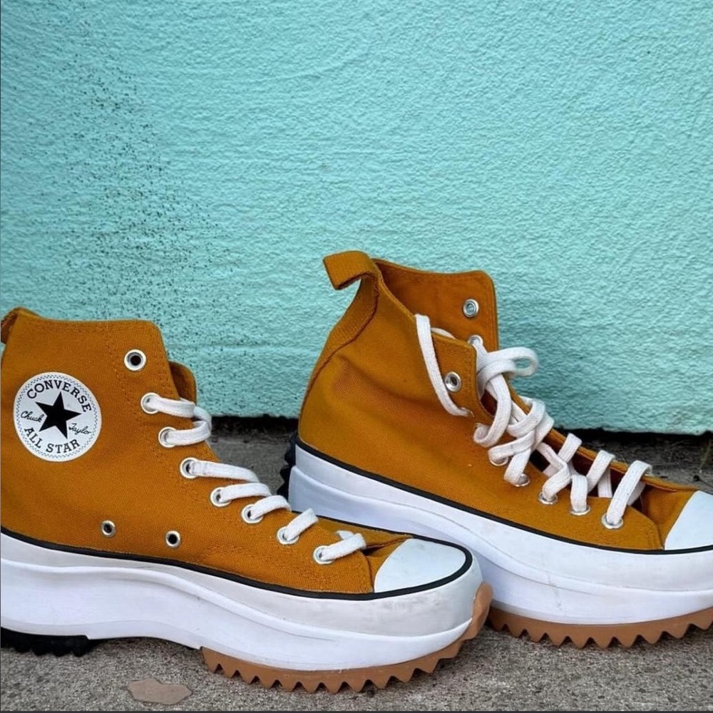 Converse platform High Top Sneakers - Mustard